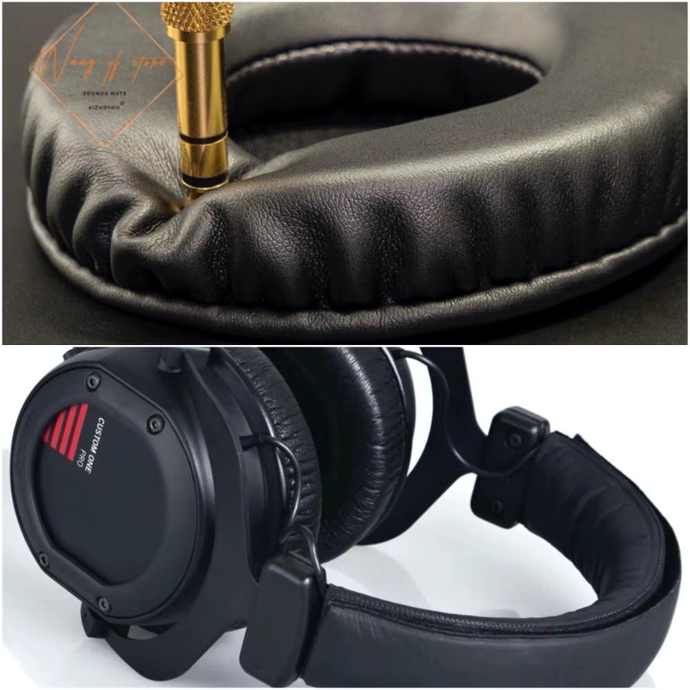 Soft Leather Ear Pads Foam Cushion EarMuff For Beyerdynamic Custom One Pro Headphone Perfect Quality, Not Cheap Version