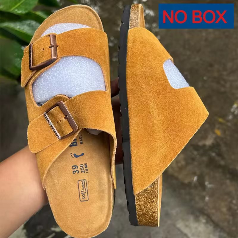 2024 New Summer Women's Sandals Birken Slippers Soft soled Outdoor Casual Sandals Men's Shoes Fully Equipped Leather Slippers