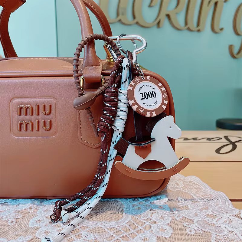 Braided Rope Bag Pendant High-grade Keychain Pendant Ruth's Same Style Trojan Horse Pendant Suitable for Phone Bag Accessories