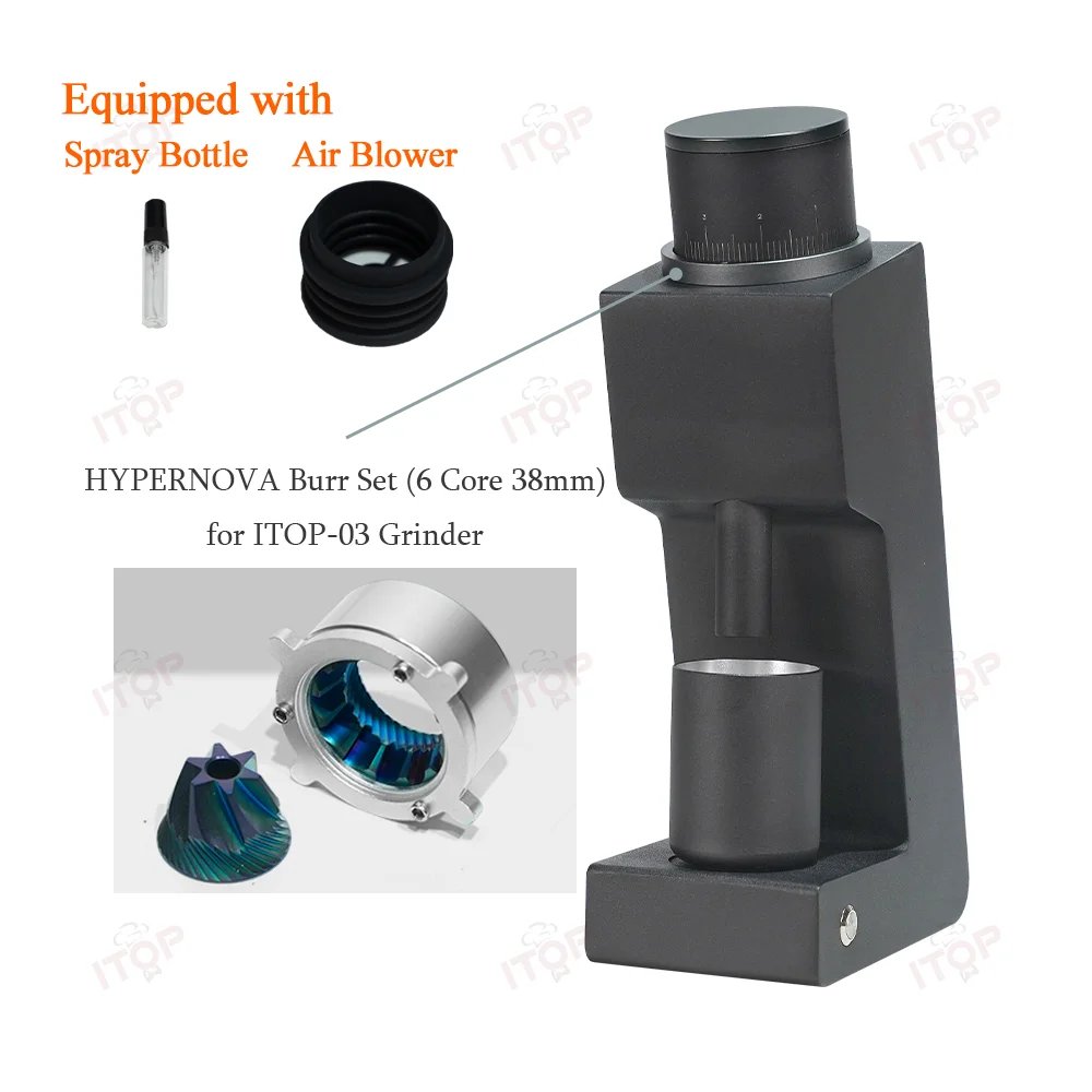 ITOP 03 Electric Coffee Grinder Six-core 38mm Burr Household Coffee Bean Grinder Coffee Miller Grinder for Espresso Filter VS3