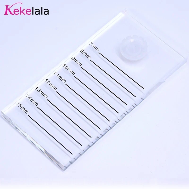 Eyelash Extension Board With Flower Glue Fan Holders Grafting Lash Clear Acrylic Lash Holder Stand Pallet Scale Boad Tools