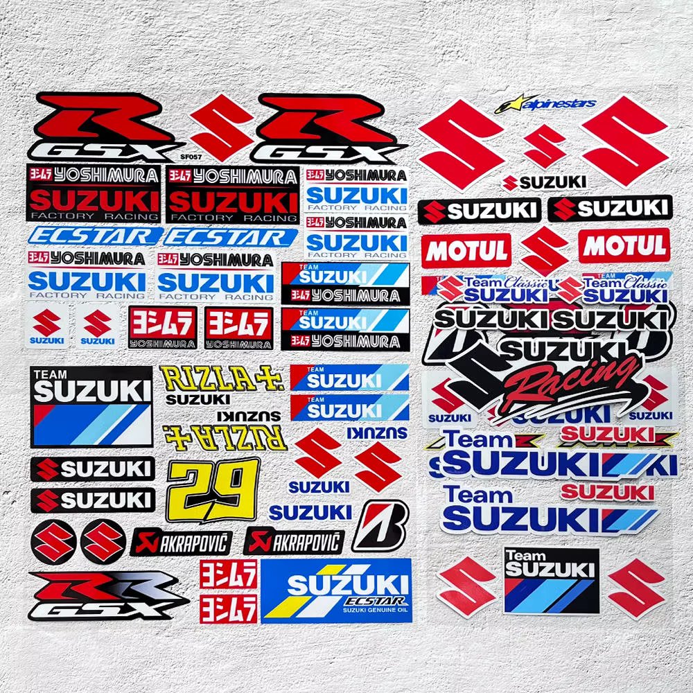Motorcycle Reflective Modified Stickers for Suzuki Boulevard C50 US125 GSX150 Scooter Racing Helmet Waterproof Decorative Decals