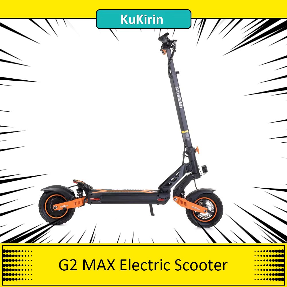 KuKirin G2 MAX Electric Scooter 10*2.75'' Tires 1000W Powerful  Motor 48V 20Ah Super Battery 80km Range 3 Speeds for Adult