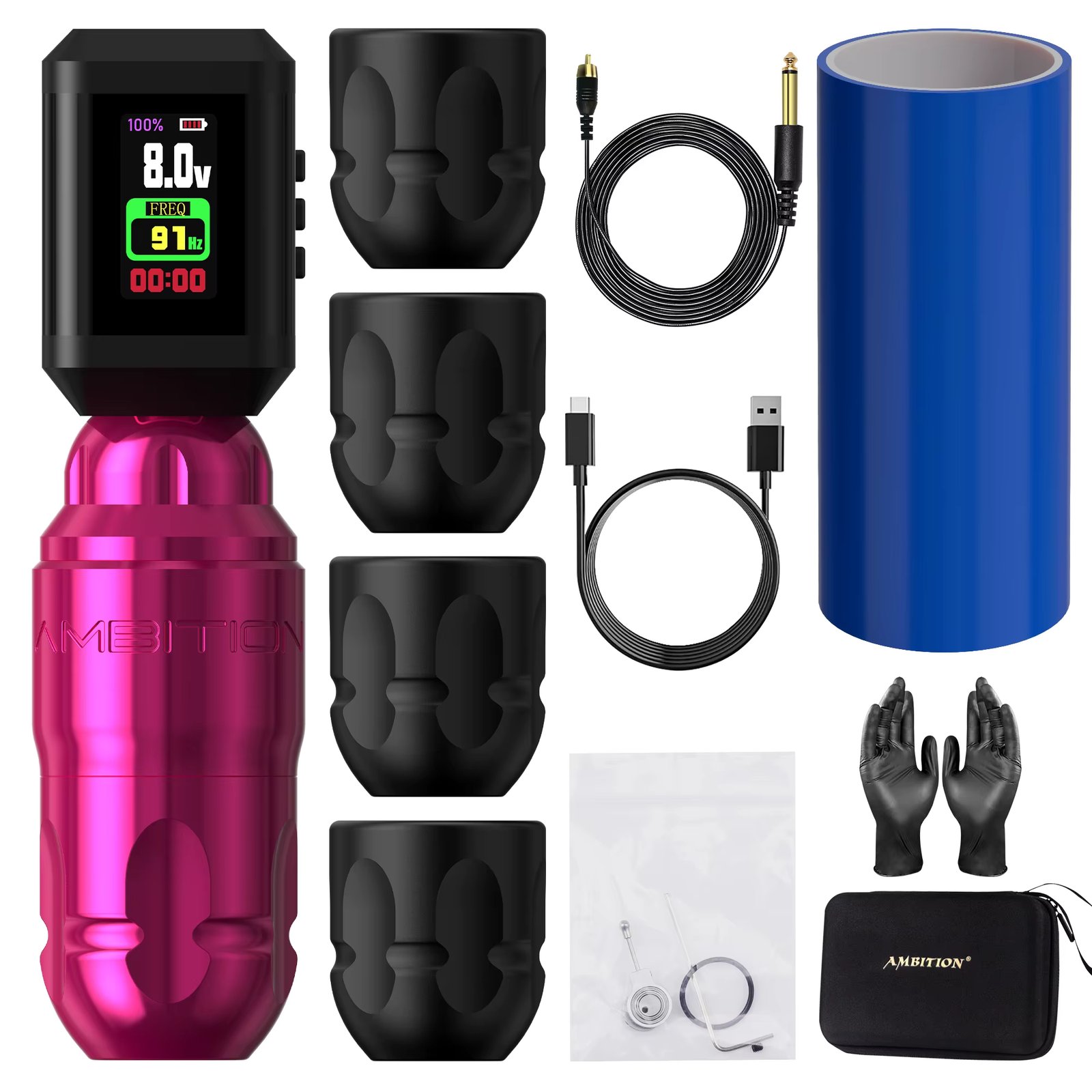 Pink battery