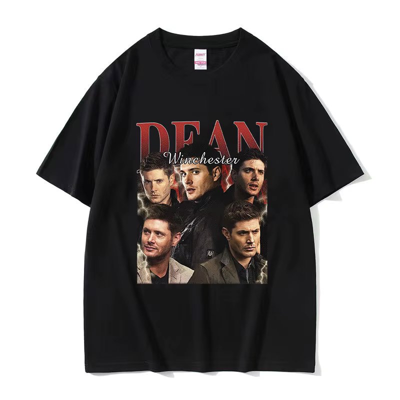 Classic Dean Winchester Graphic T Shirts Men's Retro Fashion Cotton Short Sleeve T-shirt Y2k Harajuku Oversized Tees Streetwear