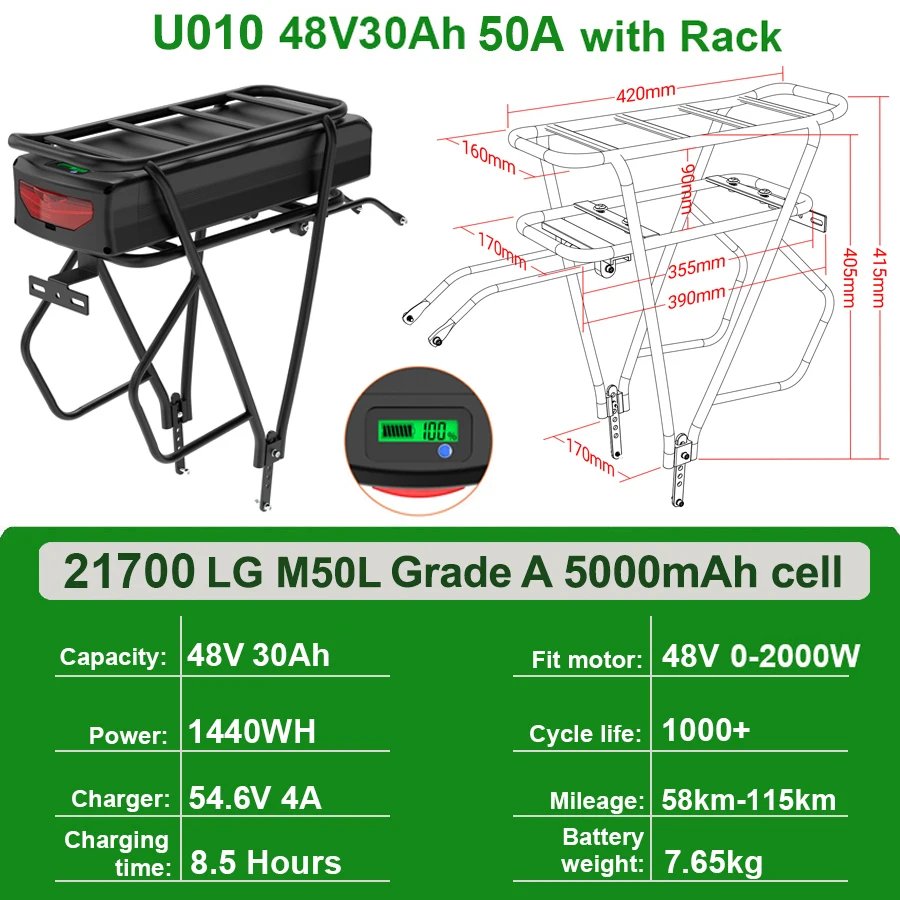 48V30Ah LG with Rack
