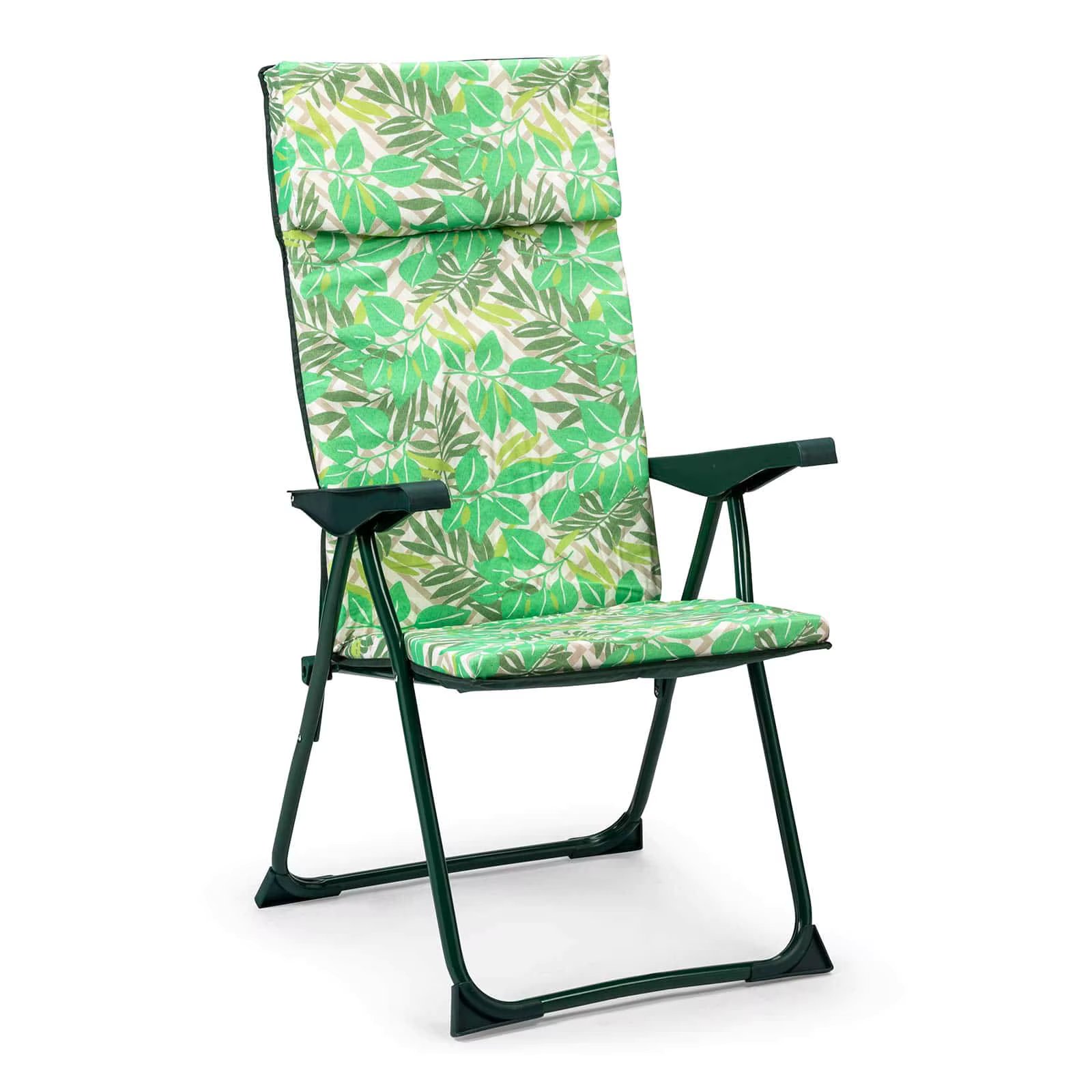 Solenny garden adjustable chair 5 positions padded 3 cm