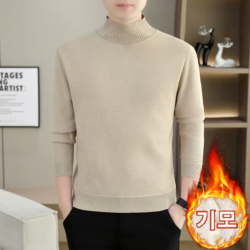 Trend In Men's Motor Tall Neck Knit Winter Essential Daily Item KN1927