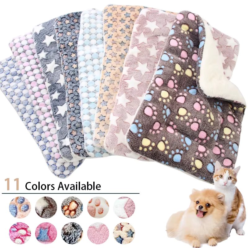 Pet Sleeping Mat Dog Bed Cat Litter Puppy Bed Dog Sofa Lovely Mattress Cushion for Small Large Dog Washable Blanket Pet Supplies