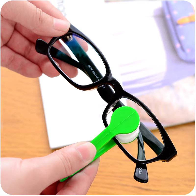 Glasses Cleaning Rub Portable Multifunctional Mini Eye Glasses Cleaner Brush Sunglasses Spectacles Microfiber Wiping Tools