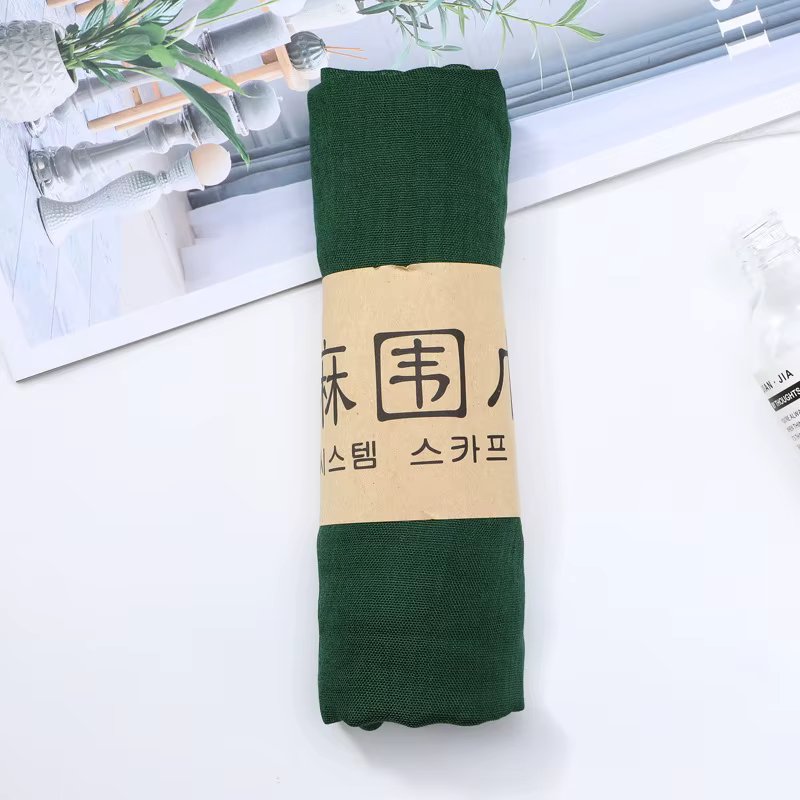 Solid Color Hijab Scarf For Women Luxury Neckerchief Hair Scarves Female Headband Fashion Shawl Wraps Scarfs For Kids And Men