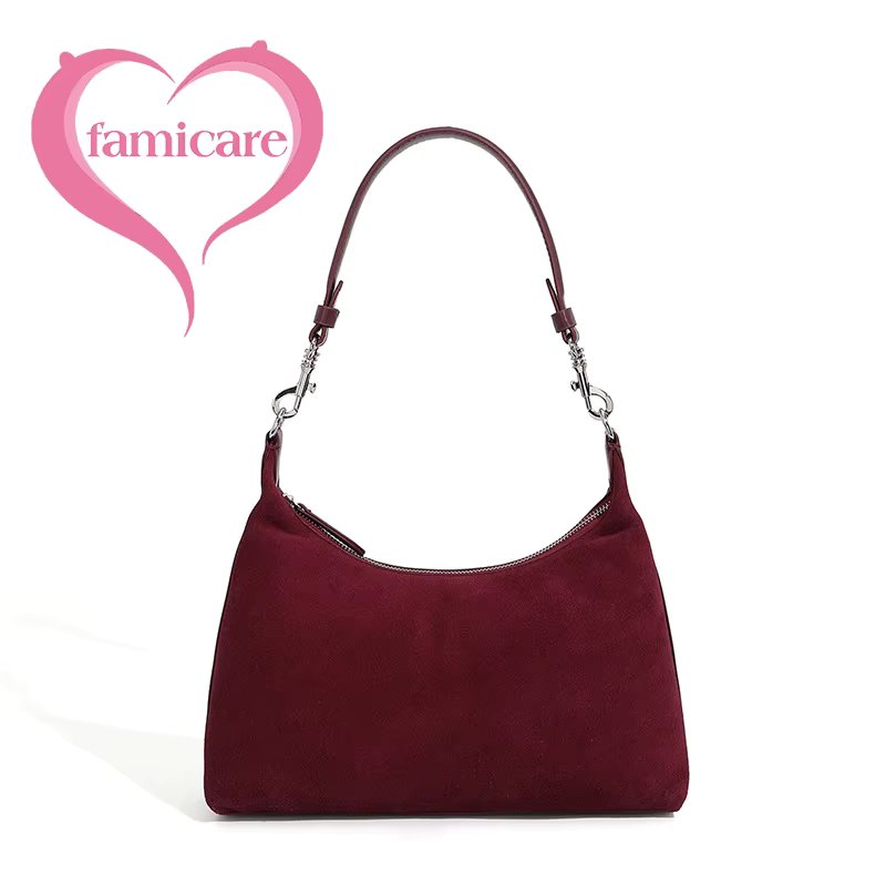 2024 New Winter Women Bag Female Frosted Leather Fashion Armpit Shoulder Bag Tote Lady Fashion Suede Handbag Crossbody Messenger