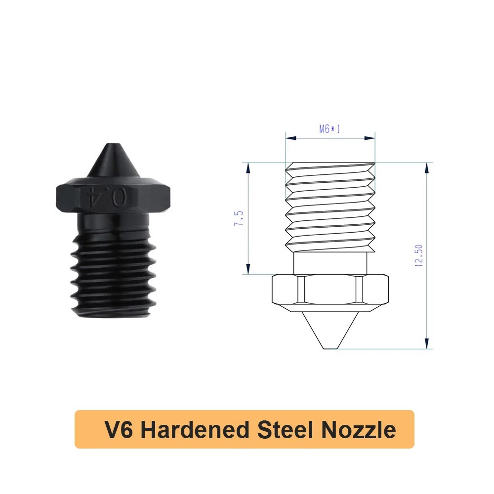V6 Hard Steel Nozzle