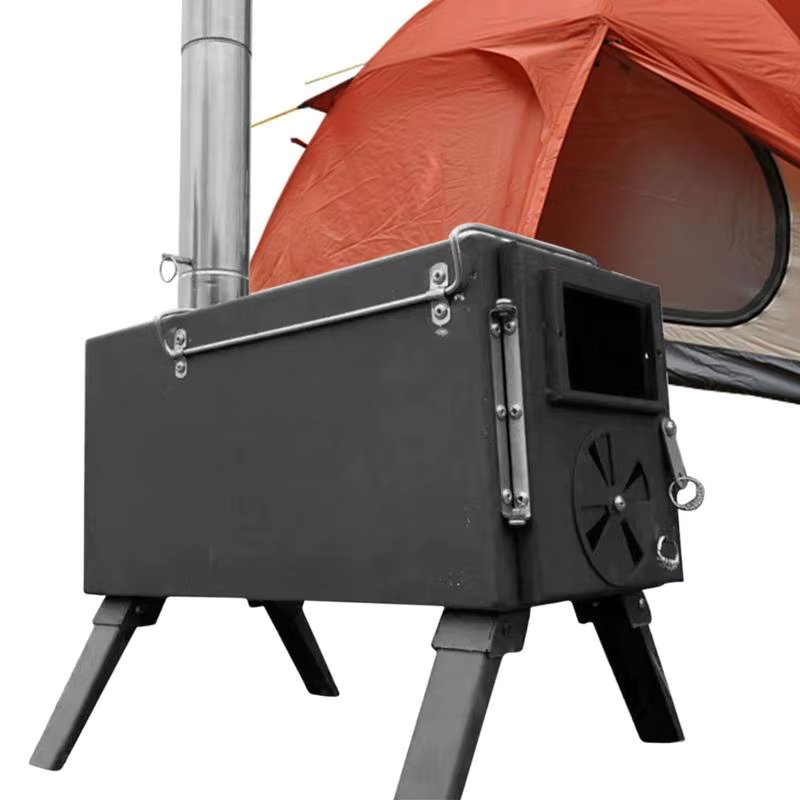 Tent Stove Camping Wood Stove Folding Stoves Fire Wood Heater For Winter Portable Barbecue Stove Grill Outdoor Burning Tool