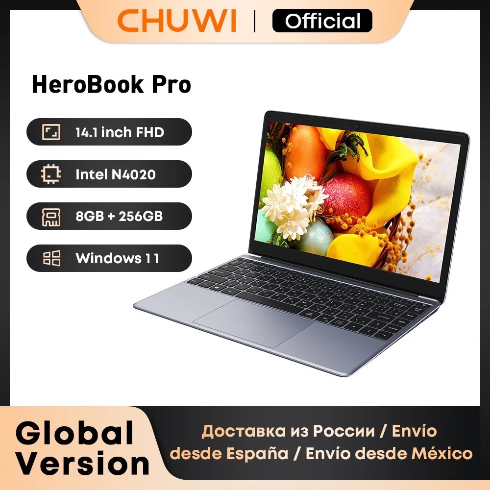 CHUWI Herobook Pro / Herobook Plus Laptop Windows 11 Laptop 14.1inch / 15.6inch FHD Intel N4020 LPDDR4 8GB 256GB SSD Computer PC