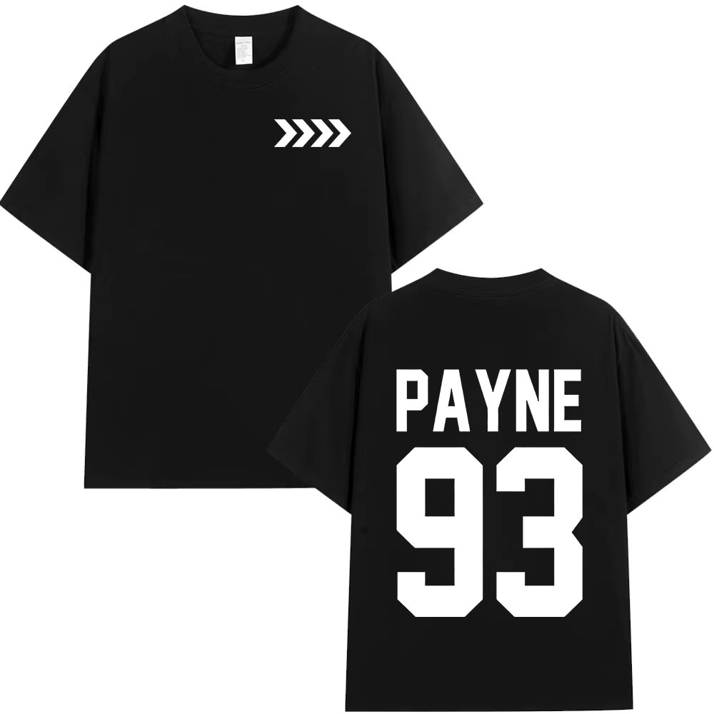 Liam Payne Tribute T Shirts Payne 93 Merch Fans Gift Men Clothing Short Sleeve Oversized T-shirts Hip Hop Street Style Tee Shirt