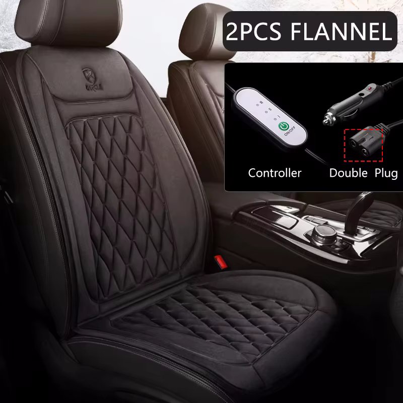 2Pcs Flannel BLACK