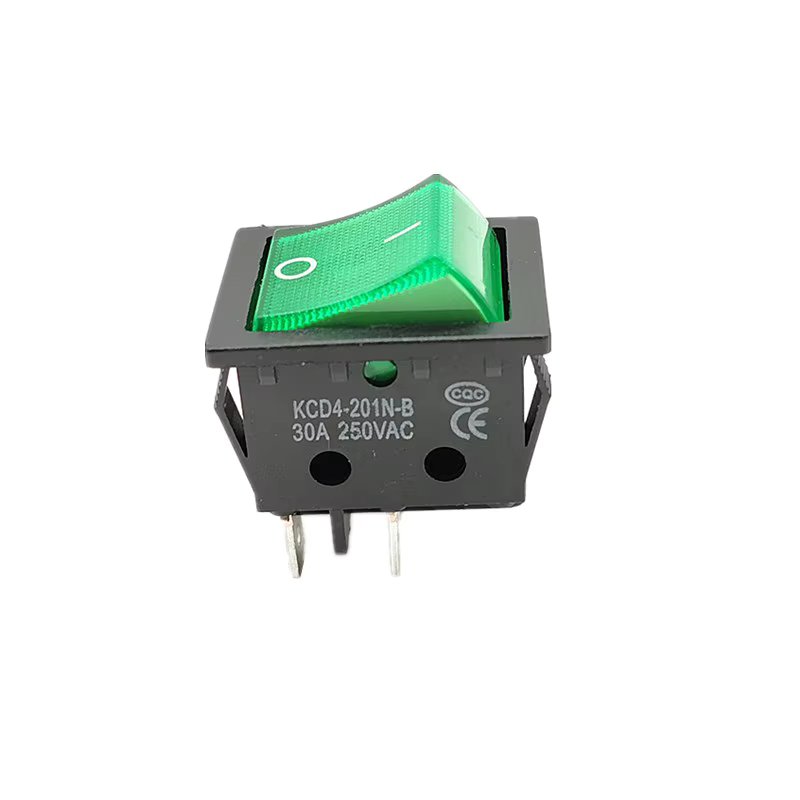 KCD4-201N-B Electric Welding Machine Power Switch With Red Light 30A 250VAC Electric Oven Heater Switch 4/6Pins 2 Position