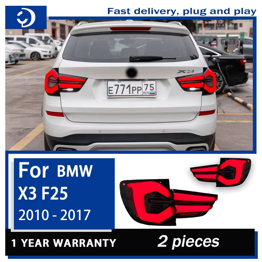 Taillights For BMW X3 F25 LED Rear 2010-2017 Tail Lamp Car Styling DRL Dynamic Turn Signal Reverse Auto Accessories