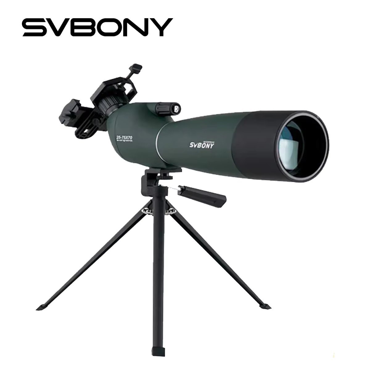 SVBONY SV28 50/60/70 Spotting Scope Zoom Telescope Powerful  Waterproof Long Range PORRO Prism For Shooting Camping Equipment