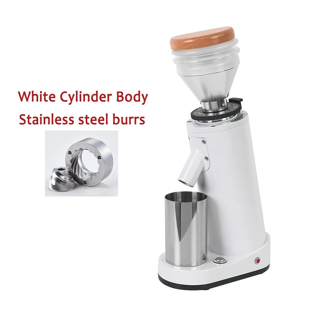 ITOP itop40 Titanium Burr Electric Coffee Grinder with Blow Hopper Cylindrical Aluminum Alloy Fuselage 40MM Conical Burr ITOP 40