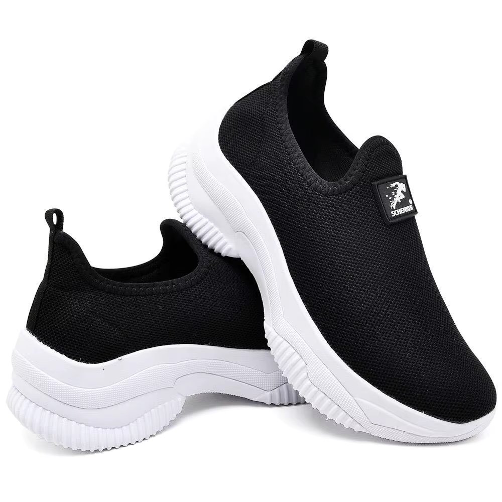 Tênis feminino cano baixo estilo meia leve em nylon