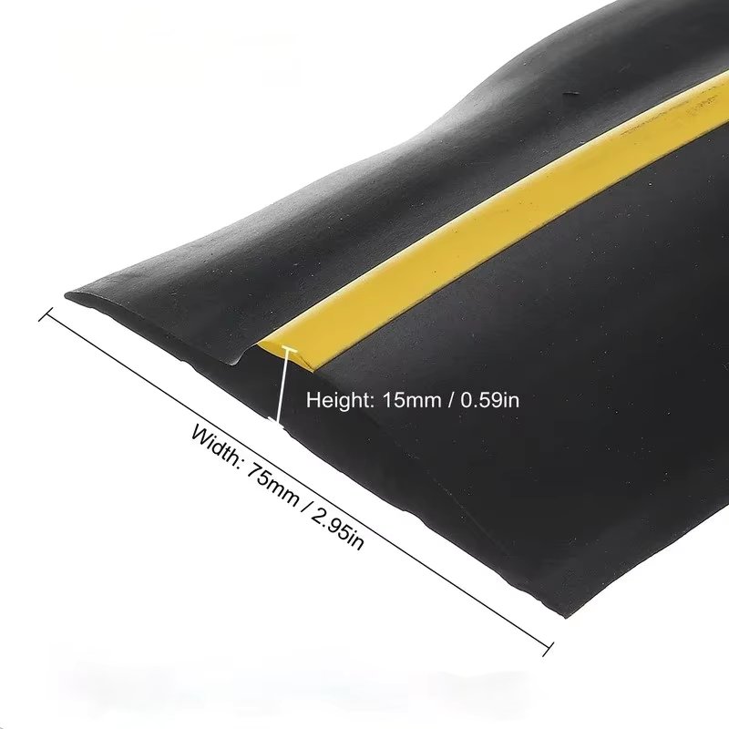 3.5/4.5M Garage Door Bottom Seal Weather Stripping PVC Rubber Seal Strip Electric Door Bottom Seal Water Noise Bumper Strip
