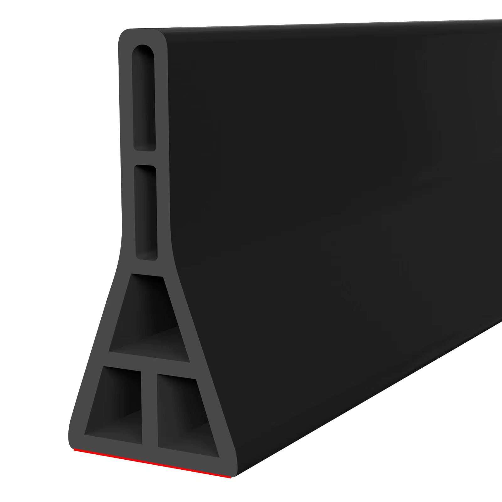 3.5" High Shower Threshold Water Dam, 39 IN Shower Water Splash Guard for Curbless Bath Shower Threshold Water Barrier Stopper