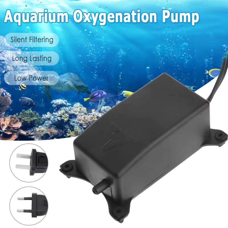 Ultra Low Noise Aquarium Air Pump Fish Tank Mini Air Compressor Oxygen Pump Aquarium Fish Tank Oxygen Pump