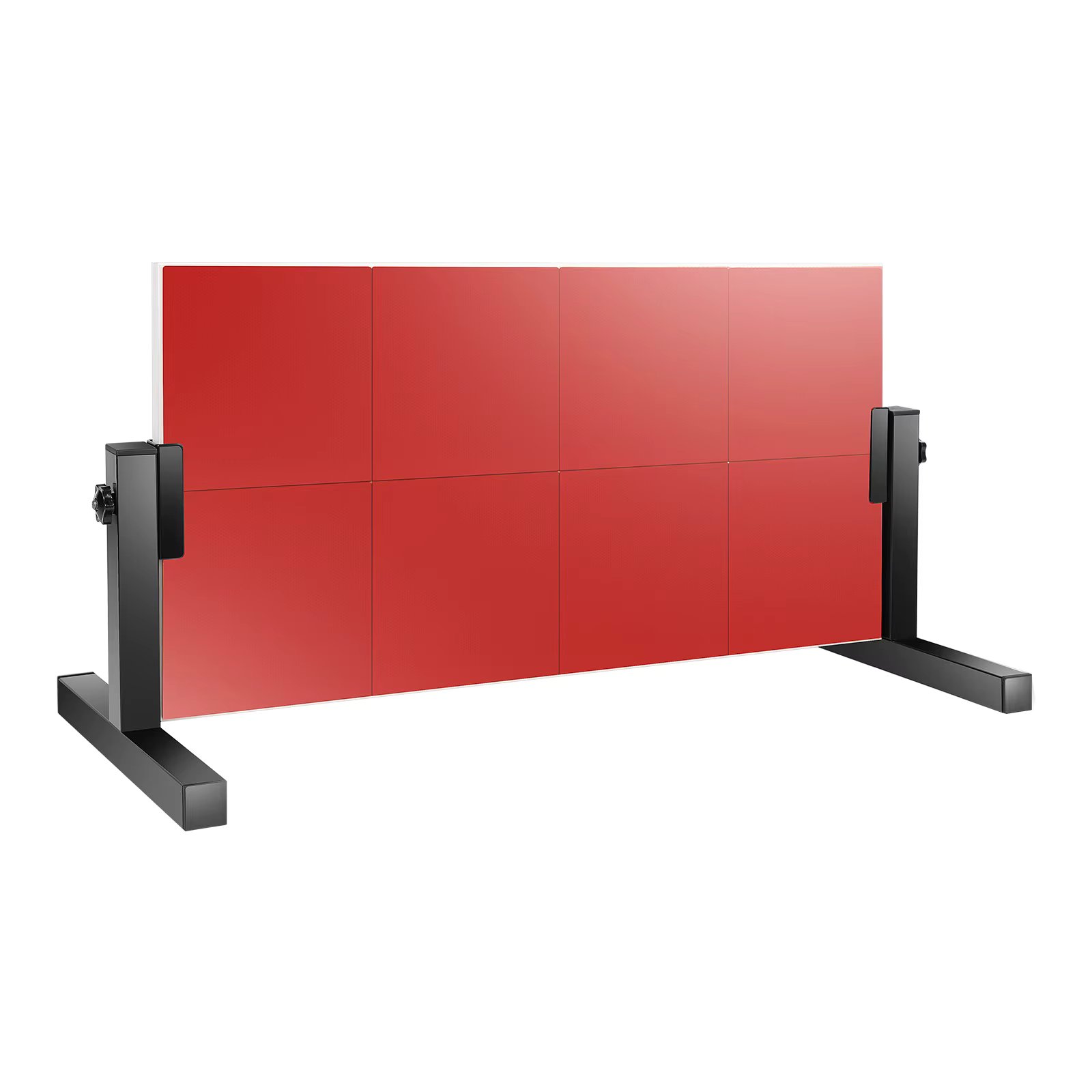 Table Tennis Rebound Board Rebounder with 8 Red Rubber Pingpong Return Board Self Training Equipment 360° Adjustable 66.5*33.5cm