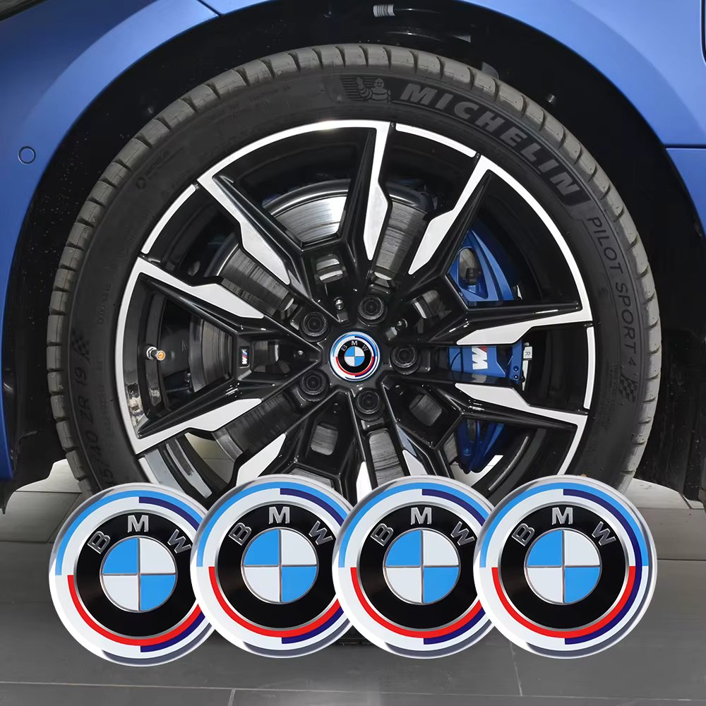 4Pcs 56/68MM Car Wheel Center Covers Hub Badge Caps for BMW M Performance E36 E46 E90 E60 F10 F30 E39 F20 E87 G30 X1 E70 E91 G20