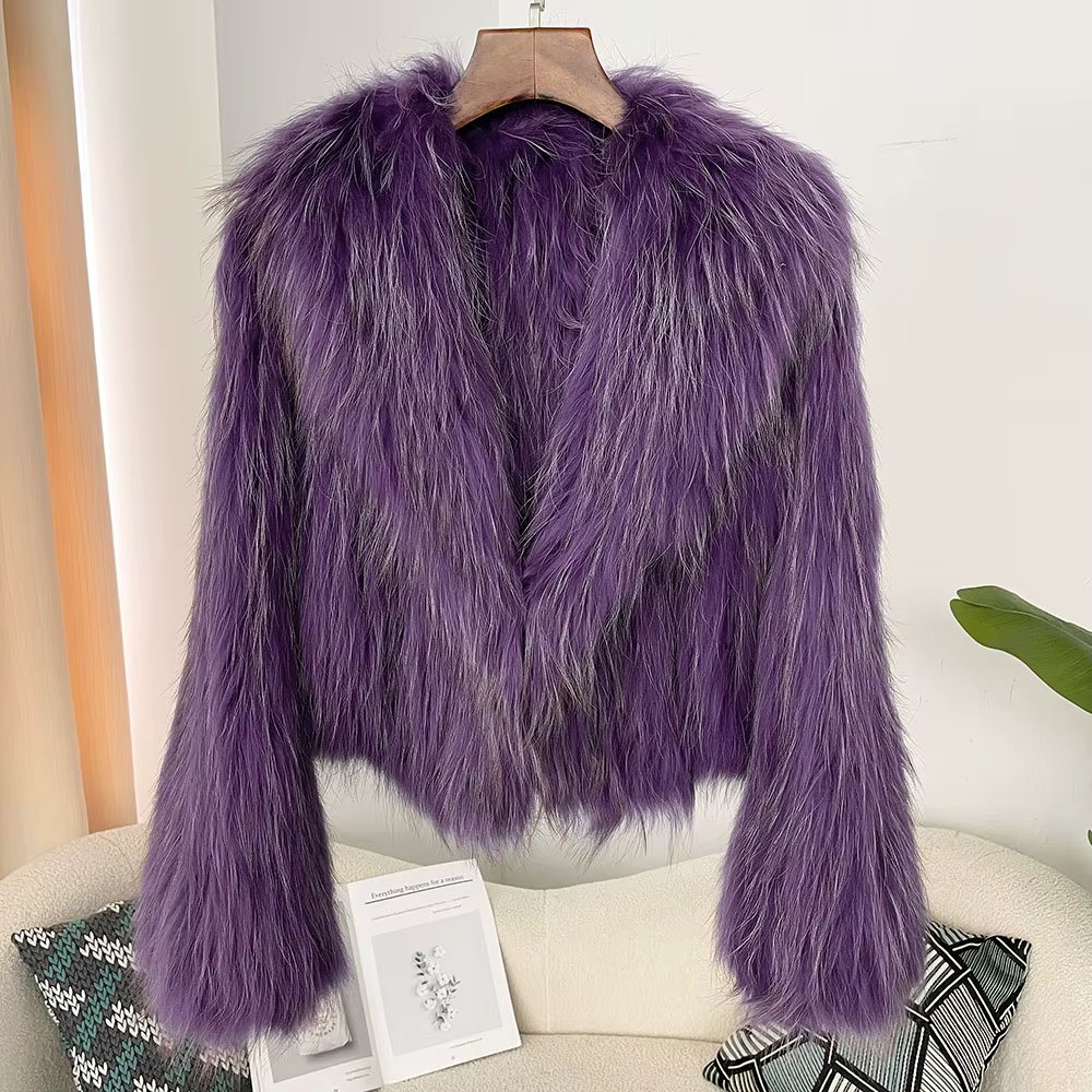 Lapel Hairy Fluffy Party Outwear Luxury Fur Jackets Warm New in Femme Short Fur Coat Lady Winter Real Fur Coats Women