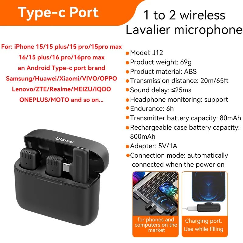 Black Type-C Port