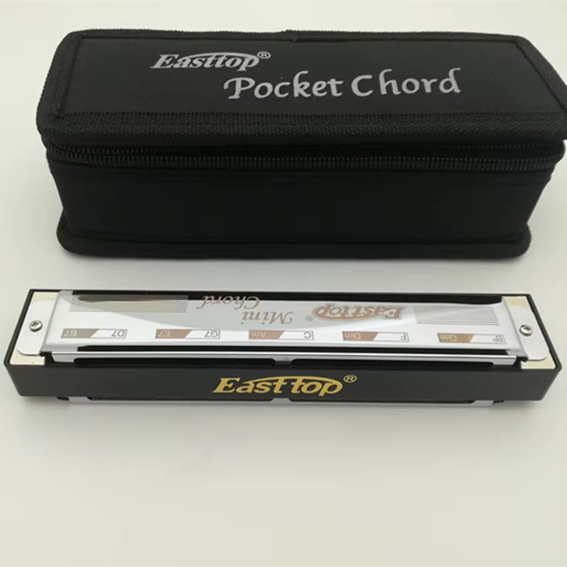 Professional Easttop 10 Holes Mini Chord Harmonica Senior  Performance Pocket Chord Harp Musical Instruments Mouth Organ T2-2