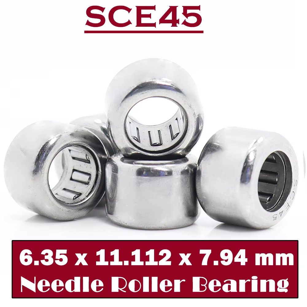 SCE45 Bearing 6.35*11.112*7.94 mm ( 5 PCS ) Drawn Cup needle Roller Bearings B45 BA45Z SCE 45 Bearing