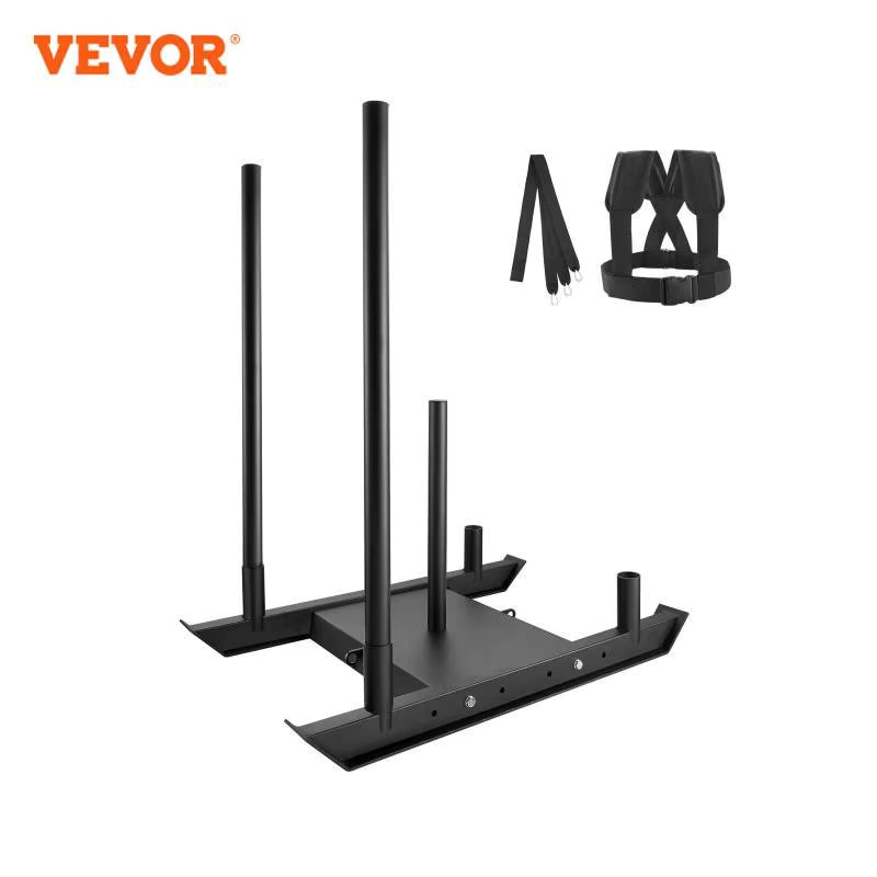 VEVOR Weight Training Sled Pull Push Power Sled Fitness Strength Resistance Training Workout Equipment for Athletic Exercise
