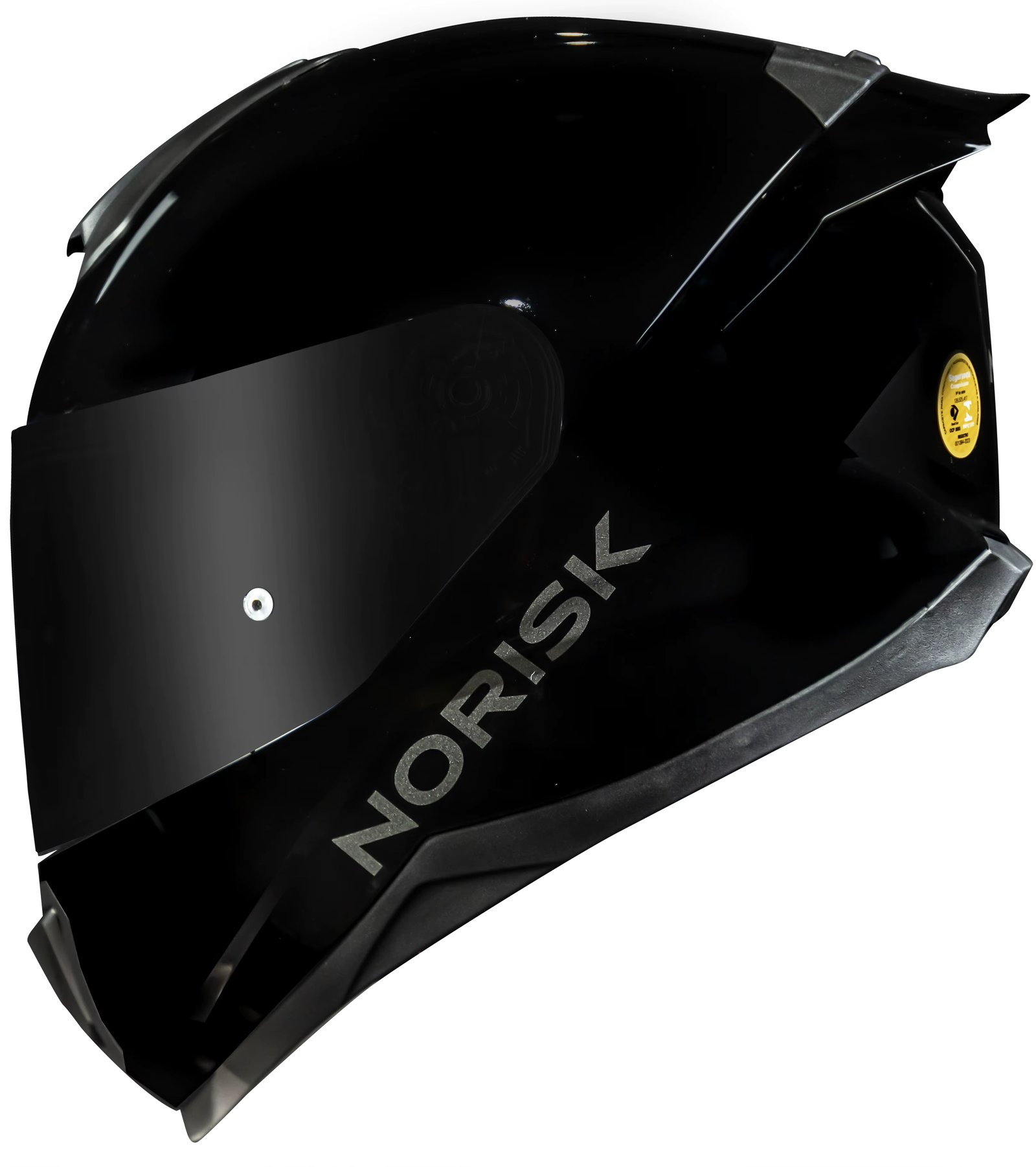 Razor Helmet Ff802 Black Edition C/ Spoiler And Smoke Visor