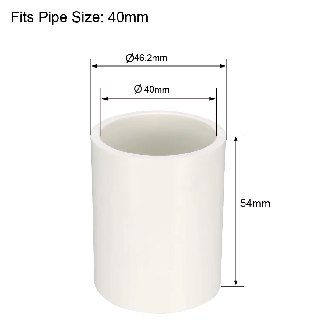 White 40mm 1Pcs