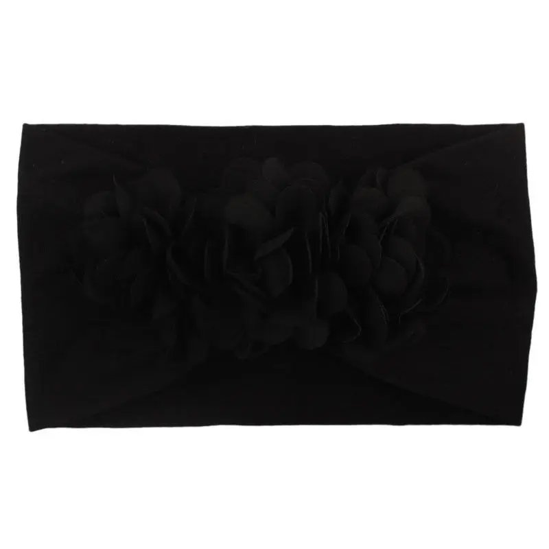 2019 Brand New Baby Girl Kids Toddler Lace Flower Headband Hair Bow Band Accessories Solid Headwear Hairband Photo Props Gifts