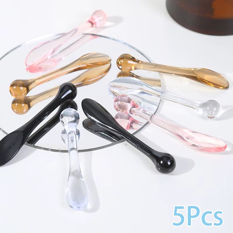 5/10Pcs Eye Cream Applicator Spoon Roller Transparent Massage Stick Cosmetic Spatulas Wrinkle Facial Mask Skin Care Acrylic
