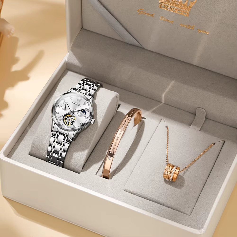silver white set