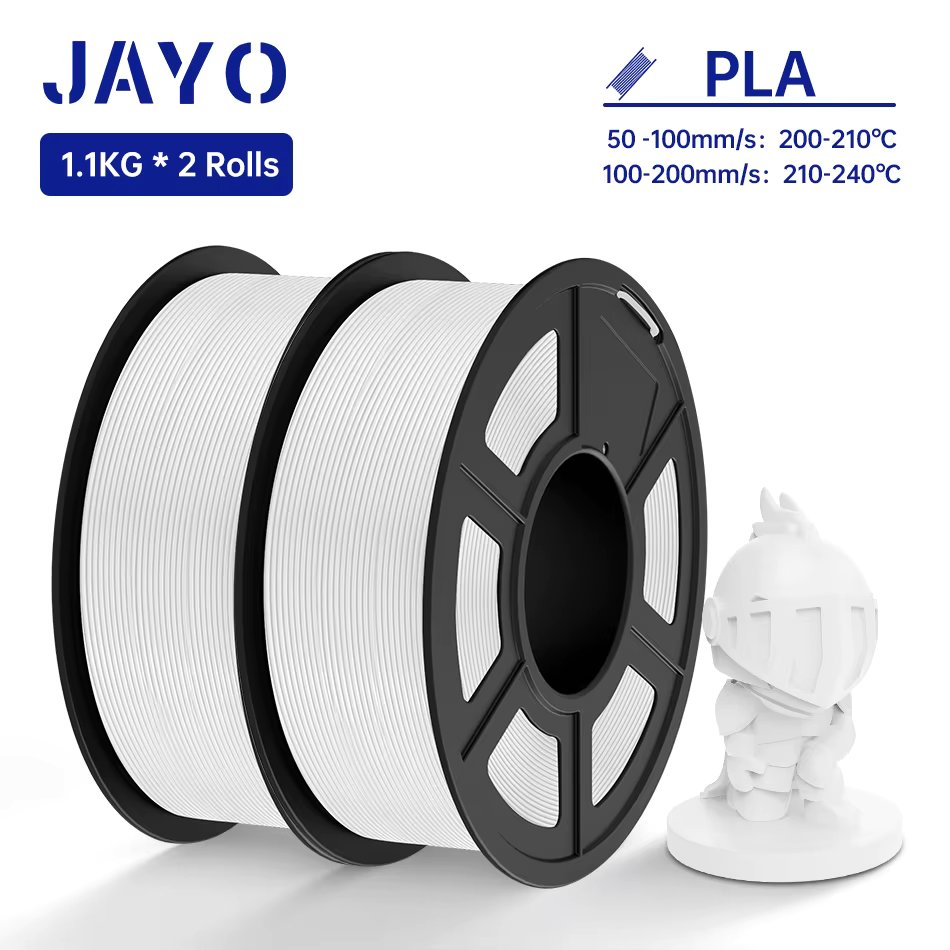 JAYO PETG/PLA/SILK/PLA Meta/PLA+/ABS 2Rolls 3D Printing Filament 1.75MM Children Creative Model Material For 3D Pen Filament