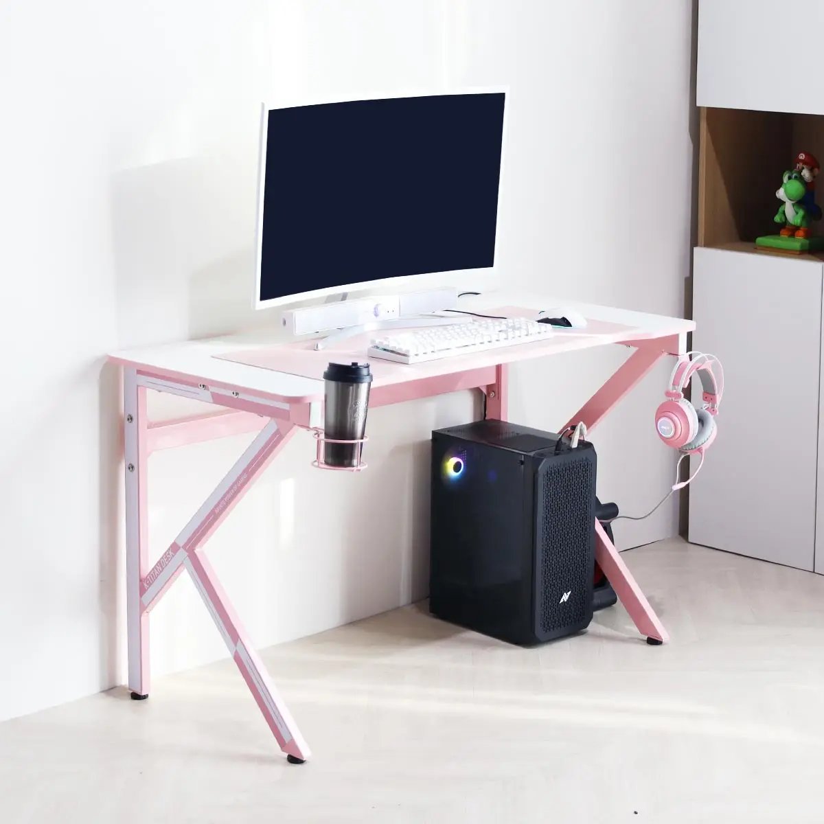 Pink/White