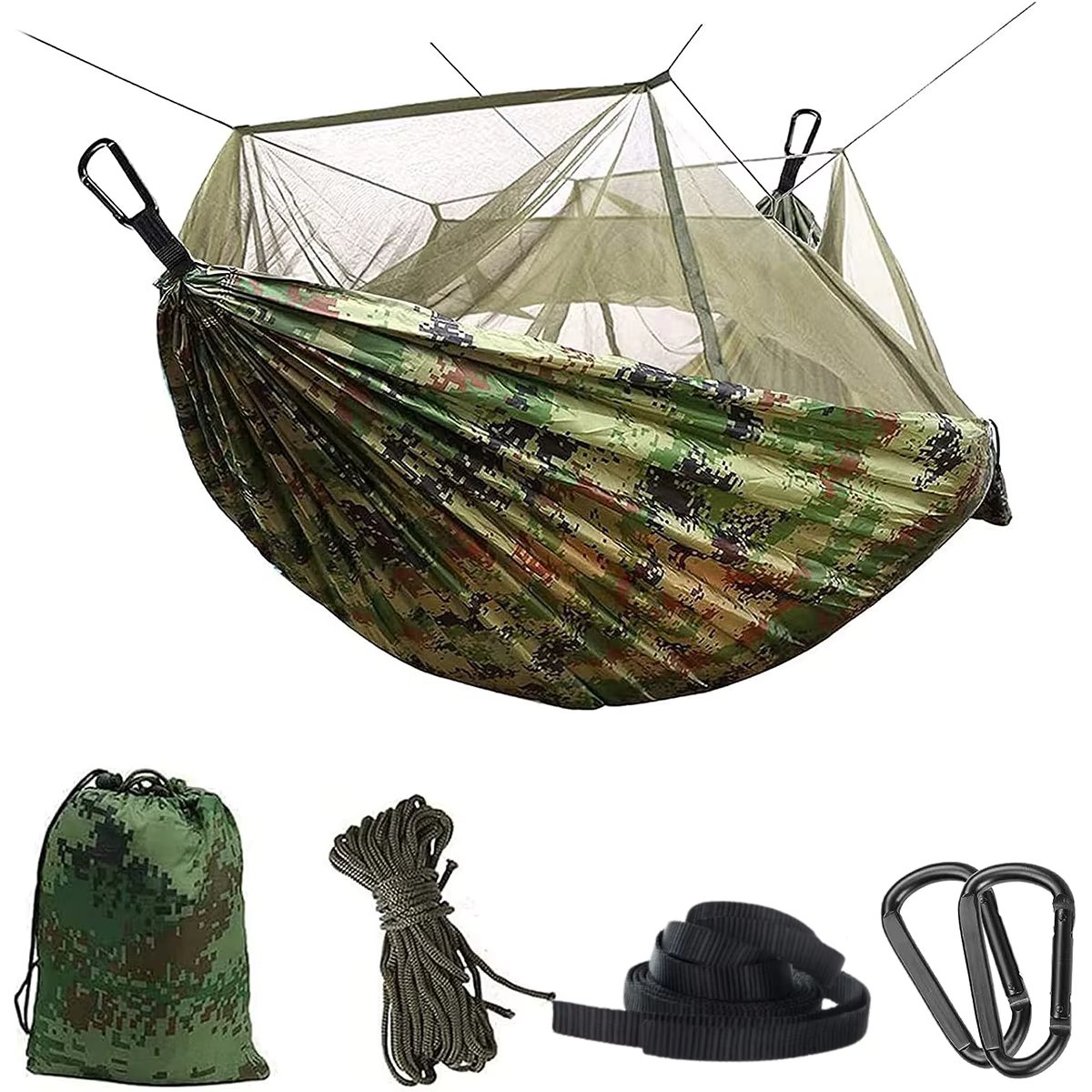Giant Reinforced Porch Net, Bedroom, Living Room and Garden, Outdoor with Mosquito Net, Camouflage Color