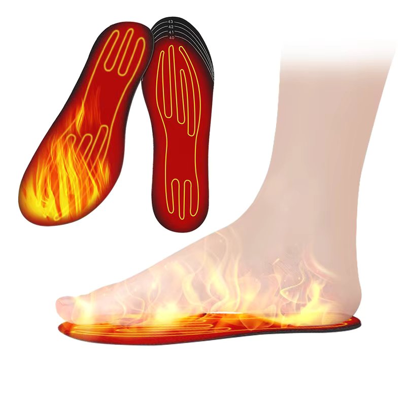Unisex USB Heated Shoe Insoles 35-41 Size For Feet Warm Sock Pad Mat Electrically Heating Washable Thermal For Winter Man Women
