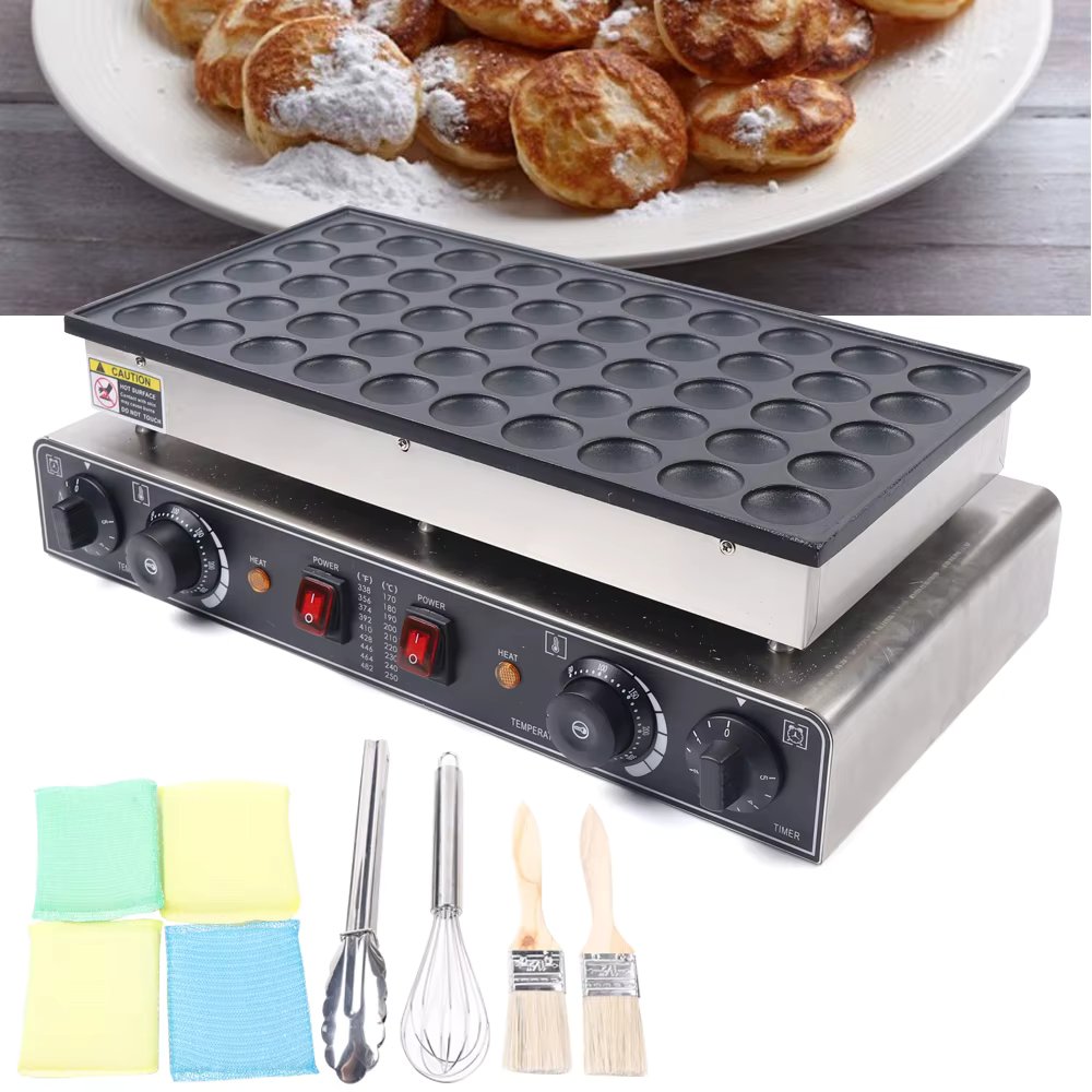 Mini Electric Crepe Machine Waffle Maker Stainless Steel Commercial Waffle Iron Non Adhesive Dutch Crepe Machine