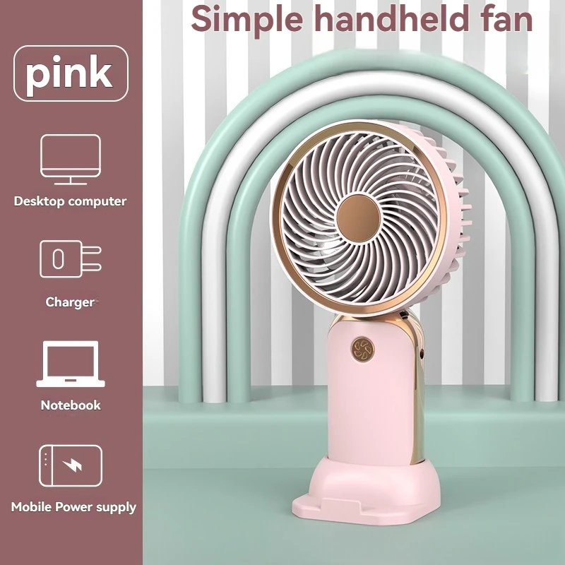 Innovative 1-Speed Fan with Phone Stand, Portable & Practical, Summer Cool Gadget, Essential for Office & Home Use