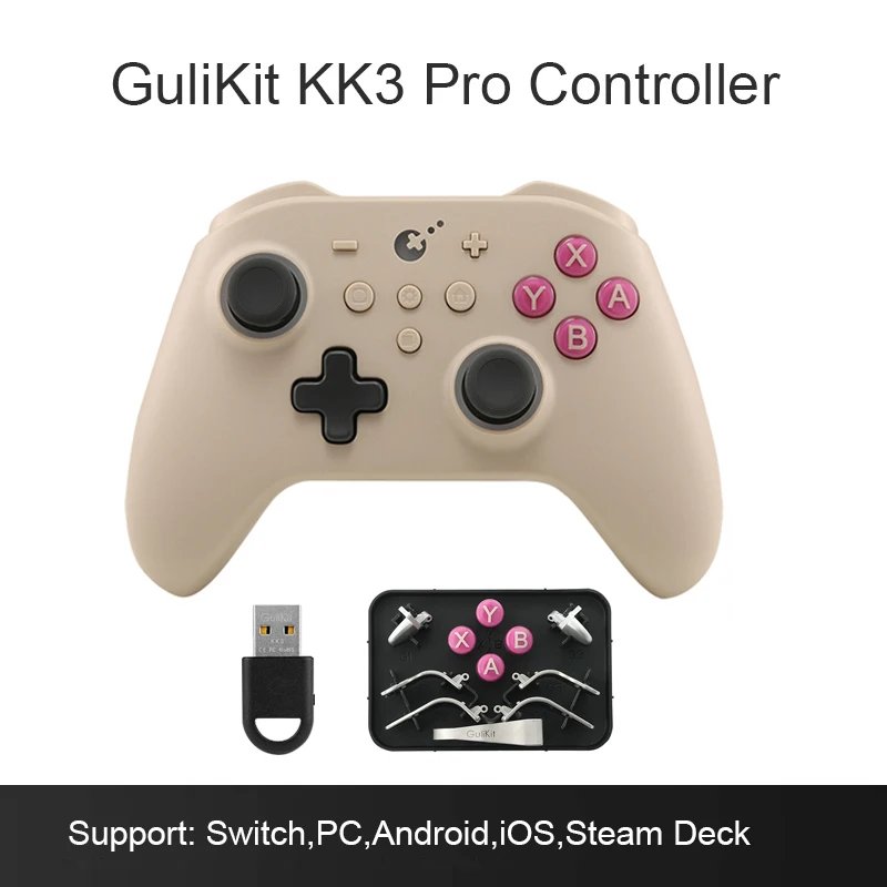 GuliKit KK3 Pro KingKong 3 NS38 Controller Gamepad with Hall Effect Joysticks & Triggers for Windows Nintendo Switch Android iOS