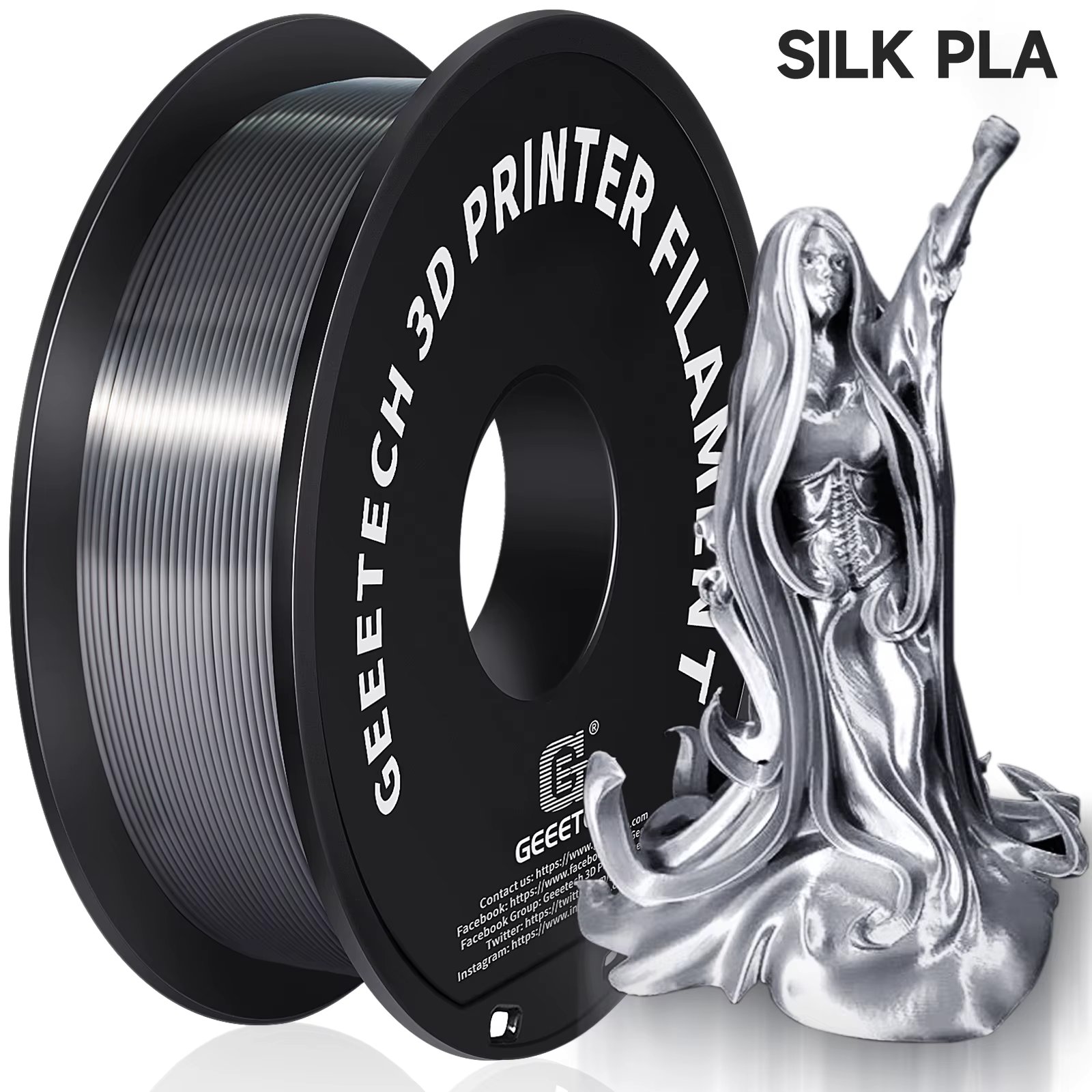 Silk Silver PLA