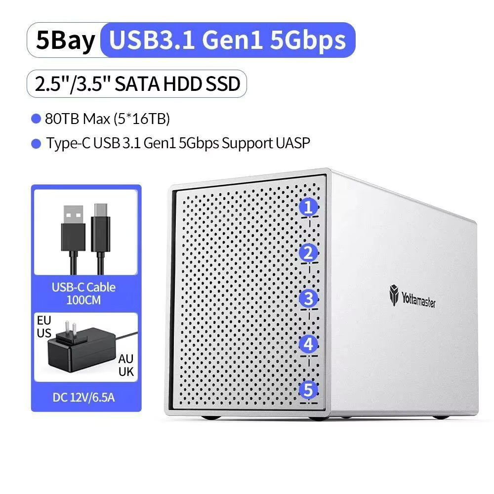 5Bay Type-C 80TB